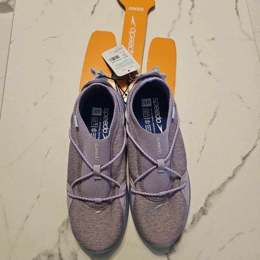 Speedo Aqua Trek Water Shoes Kids Junior Size 13-1 Lavender Breeze Hawaii NWT